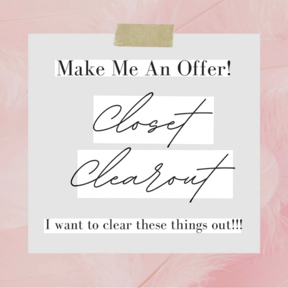 Closet Clear Out! Spring is coming and I need to make some room!